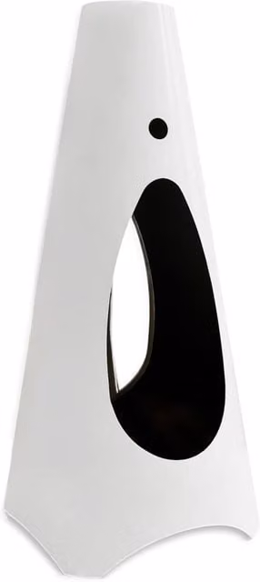 Stufa a Bioetanolo Fiammetta Round Statica Bruciatore da 1,5 L Struttura in Acciaio Bianco