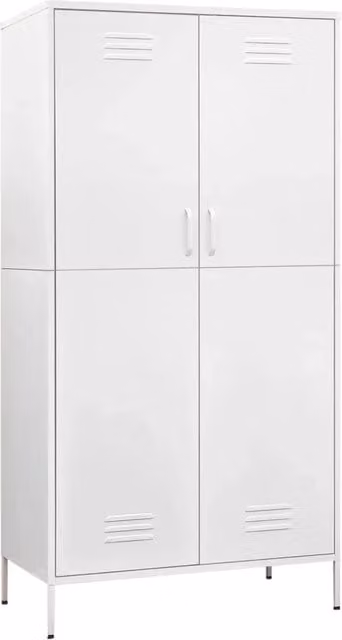 Armadio Bianco 90x50x180 cm in Acciaio CFW5727256