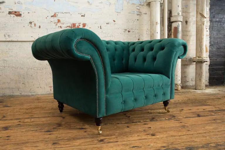 Sofa 1,5 Sitzer Wohnlandschaft Sofas Couch Polster Garnitur Leder Modern