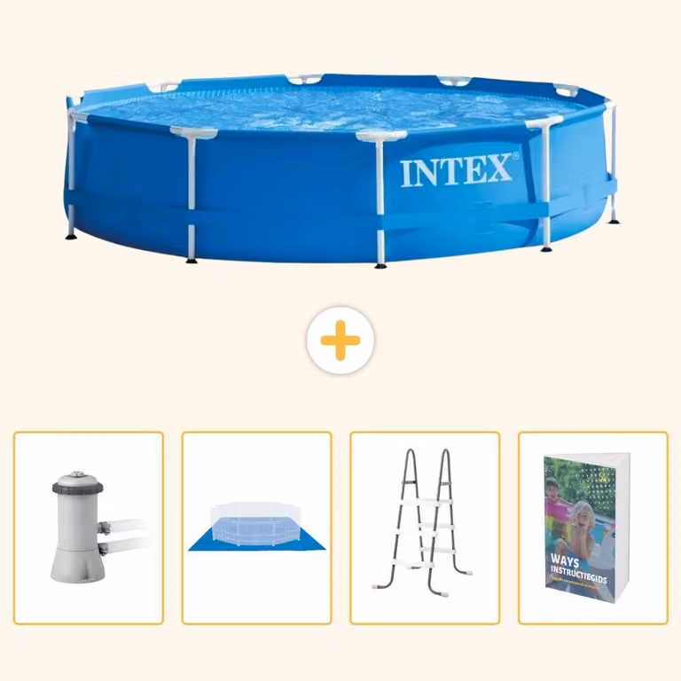 Piscina autoportante rettangolare - 366x76 cm - 5 pezzi - SCB122
