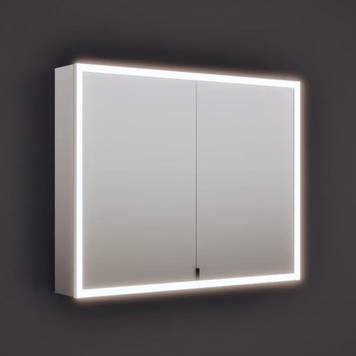 Mobile contenitore con specchio burgbad RL20, 102 cm, con illuminazione integrata