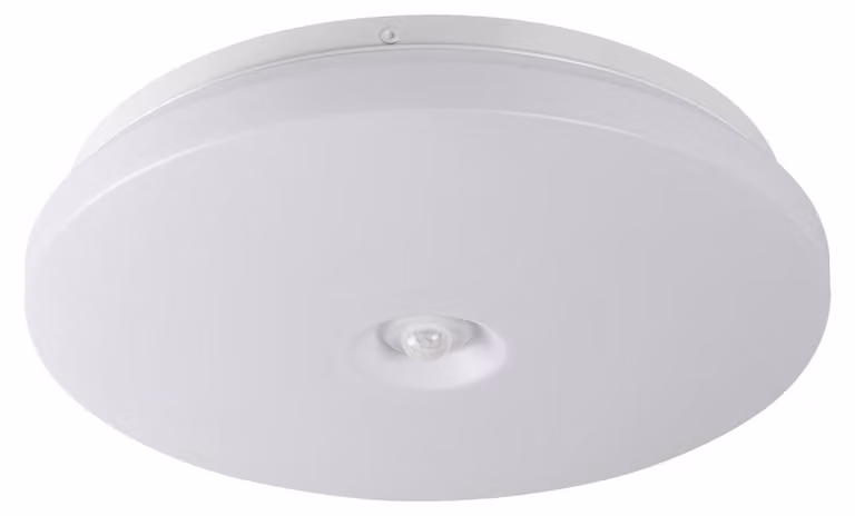 Plafoniera LED rotonda con sensore PIR FOGLER, bianca, 24 W, luce neutra, 1800 lm, plastica, dimensioni: 7x38x38 cm, IP20, Kanlux