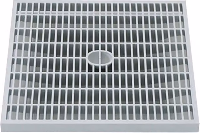 Coperchio a griglia per pozzetto Iperbriko colore bianco L: 55 cm, P: 55 cm