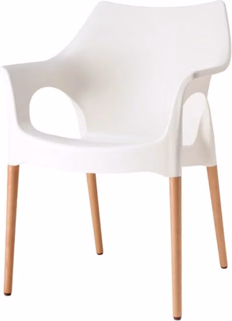 SET 4 SEDIE NATURAL OLA TECNOPOLIMERO SCAB DESIGN MADE IN ITALY - Lino 11