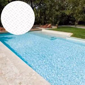 Rotolo Antisdrucciolo Elbtal in PVC Bianco H 165 cm x 10 m