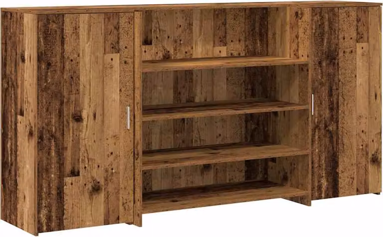 Banco Reception Legno Vecchio 200x50x103,5 cm Legno Multistrato