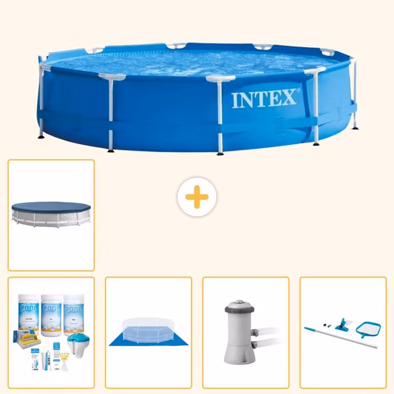 Piscina fuori terra a struttura - 366x76 cm - 6 pezzi - Modello S20431
