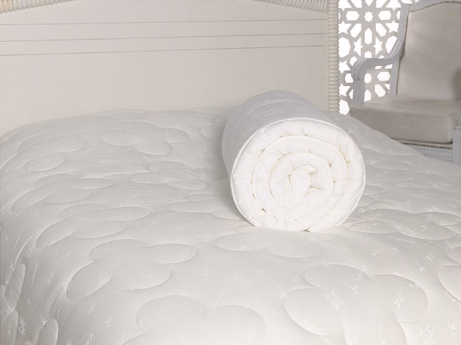 L'Essentiel Linge de Maison, Bambu- CTN9805, Bianco, Copripiumini, 70% cotone / 30% bambù