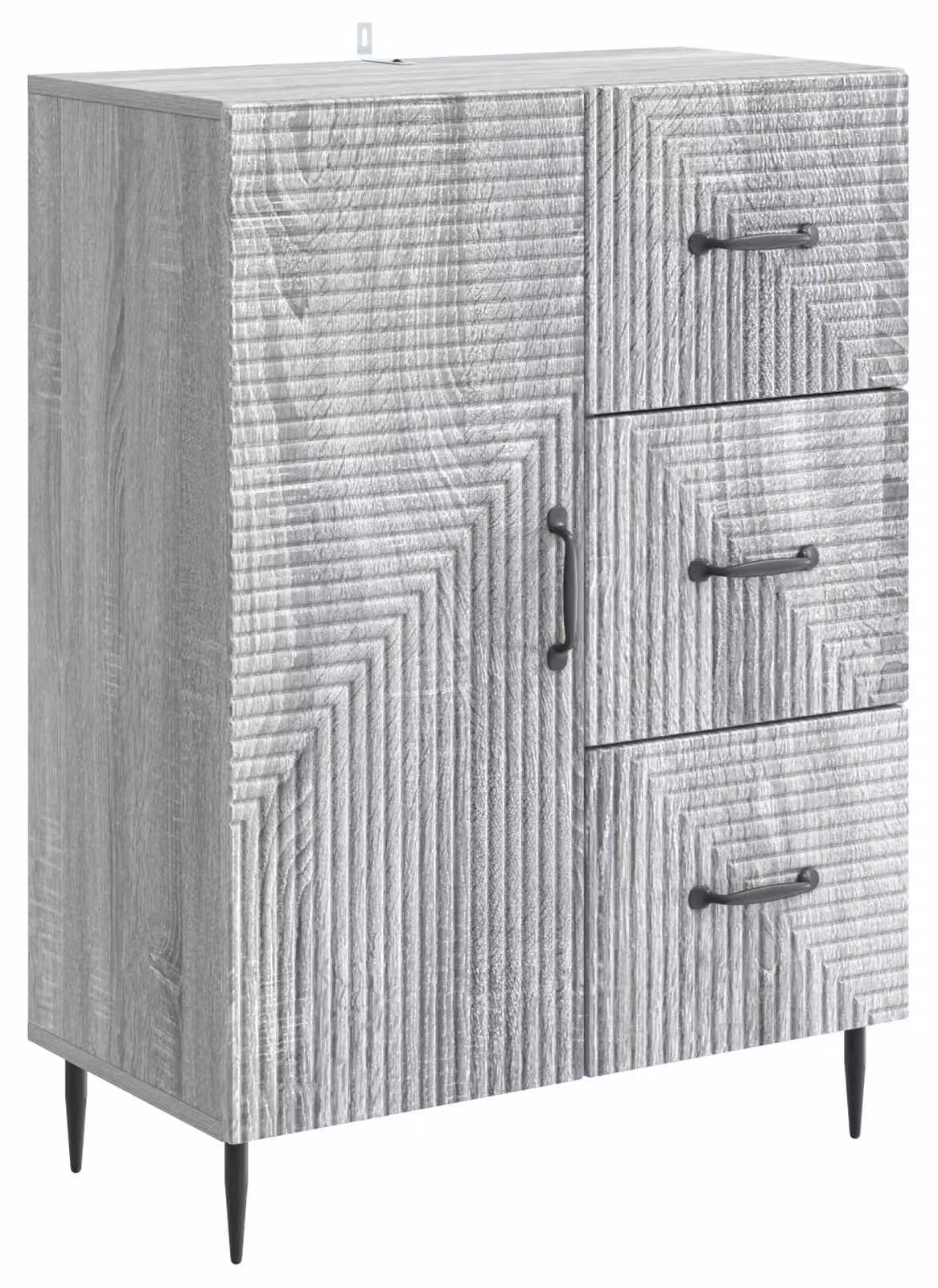 Credenza Grigio Sonoma 66 x 34,5 x 89,5 cm Legno ingegnerizzato