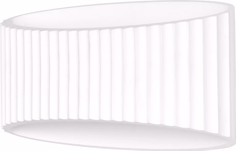 OSRAM Decor Plaster Band Applique decorativa in gesso, 345 mm, con attacco E27, IP20, bianco