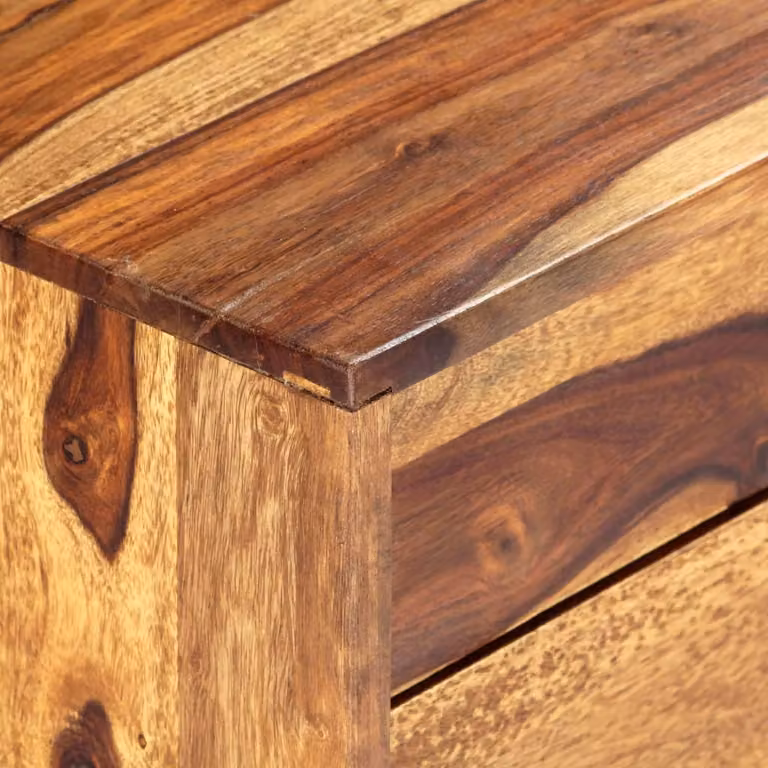 vidaXL Sideboard 118x30x60 cm Massivholz Akazie