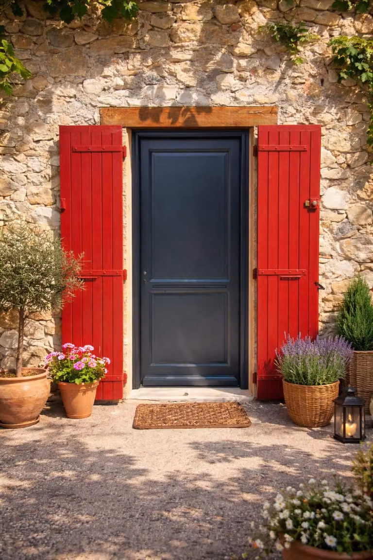 Porta d'ingresso in legno piena Elina, H.215xL.90 cm, lato tavolo, P. dritto, maniglia, cilindro GD MENUISERIES
