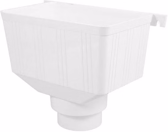 Scarico per acqua piovana - Serbatoio in PVC per acqua piovana - Raccordo multifunzione - Grondaia - Costruzione robusta - Sicuro e pratico