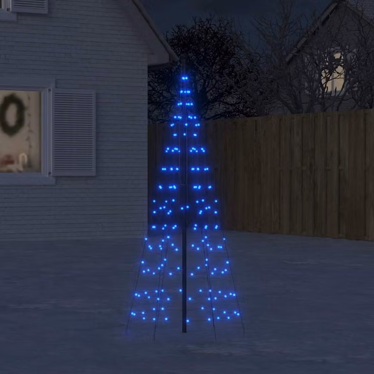Albero di Natale a LED vidaXL con 200 luci blu, Altezza: 180 cm