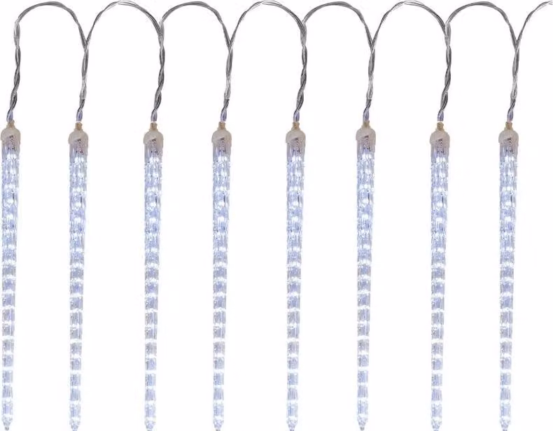 Catena luminosa MagicHome Natale Icicle, 288x LED bianco freddo, 8 ghiaccioli, effetto cascata, 230 V, 50 Hz, IP44, per esterni, illuminazione, L-3,50 m, senza adattatore