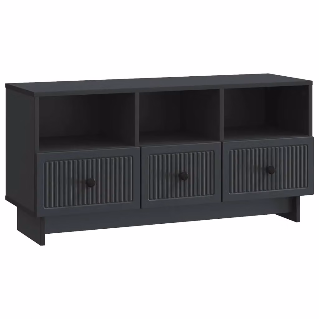 Mobile TV moderno Design In nero in legno ingegnerizzato L: 102 cm, P: 34,5 cm, H: 50 cm – 2