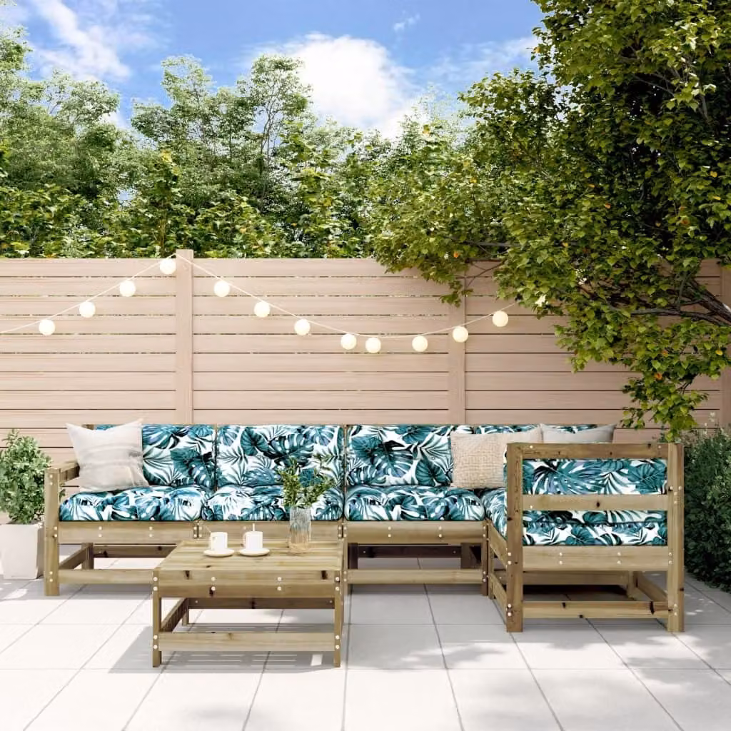 Maison Exclusive - Set da giardino da 6 pezzi in legno di pino trattato