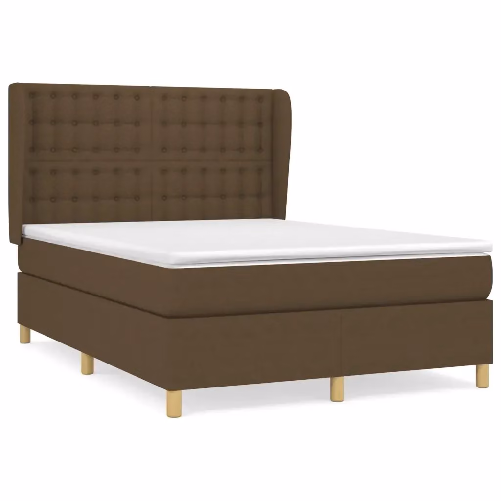 Letto Ibrido con Giroletto a Molle e Materasso vidaXL, Marrone e Bianco, L/P/H: 140 x 200 x 128 cm – 2
