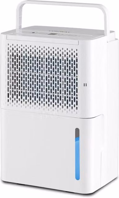 Deumidificatore portatile Design Mania Bianco, capacità 12L con modalità continua, asciugatura e auto