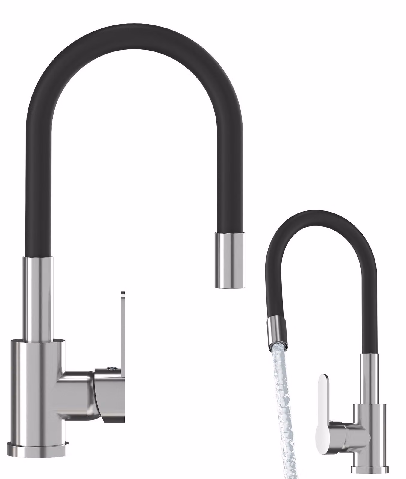 Granitan - Miscelatore cucina - Rubinetto cucina - Miscelatore lavello cromato - GRADO