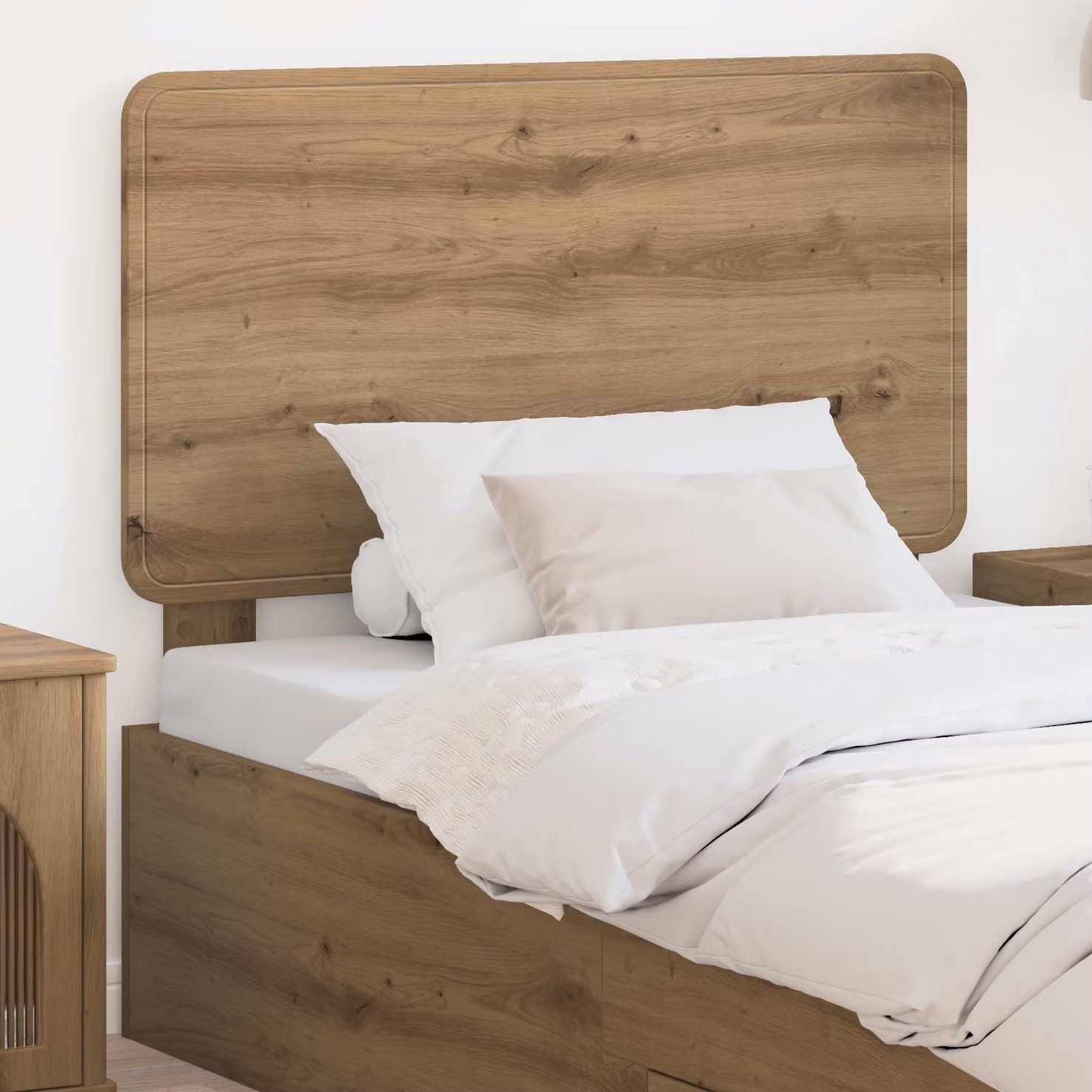 Testiera per letto vidaXL in legno ingegnerizzato rovere marrone con finitura opaca