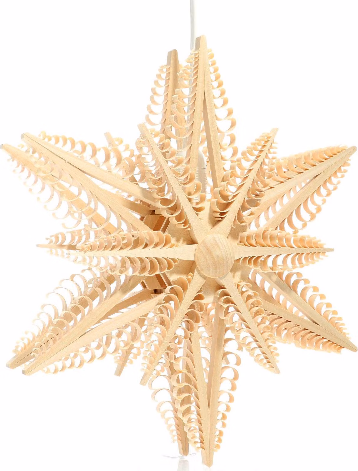 Ornamento per finestra con doppio centro di illuminazione elettrica con stella LxHxP=32x32x10cm NUOVO