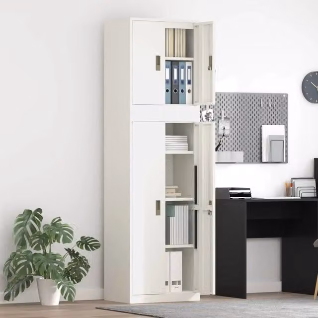 Armadio 2 pz 60 x 40 x 210 cm Acciaio Bloccabile 3438764