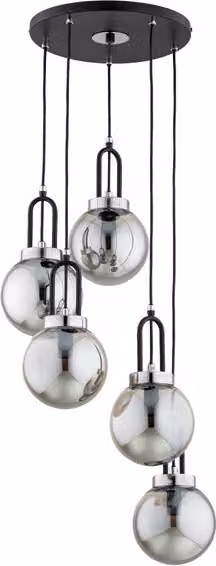 Lampada a sospensione moderna decorativa a 5 punti ATORI 5xE14 10W ALF63247 Alfa
