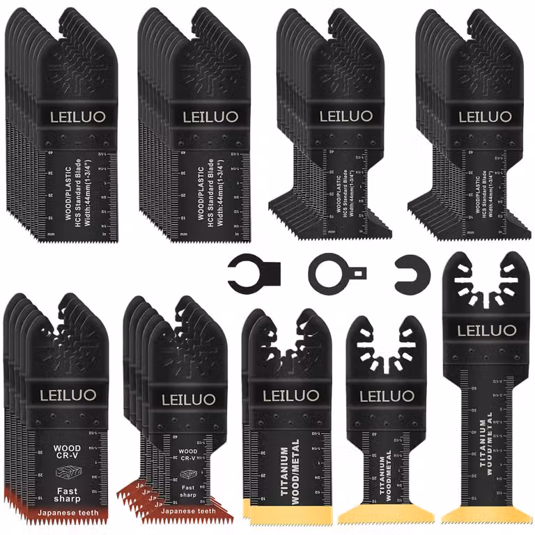 Set di 50 accessori per chiodatrici per legno e cartongesso, tipo multitool