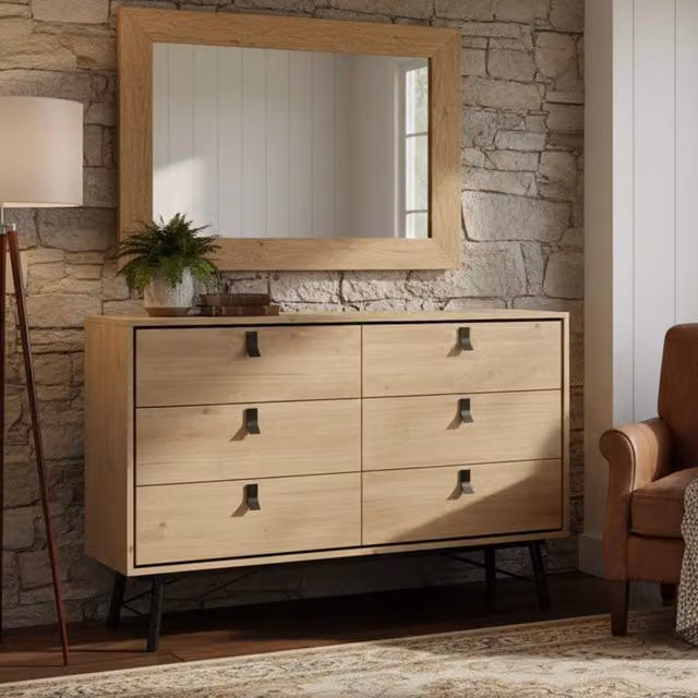 Credenza Anturio DMORA in Rovere per Soggiorno e Cucina L 150 cm, P 40 cm, H 95 cm – 1