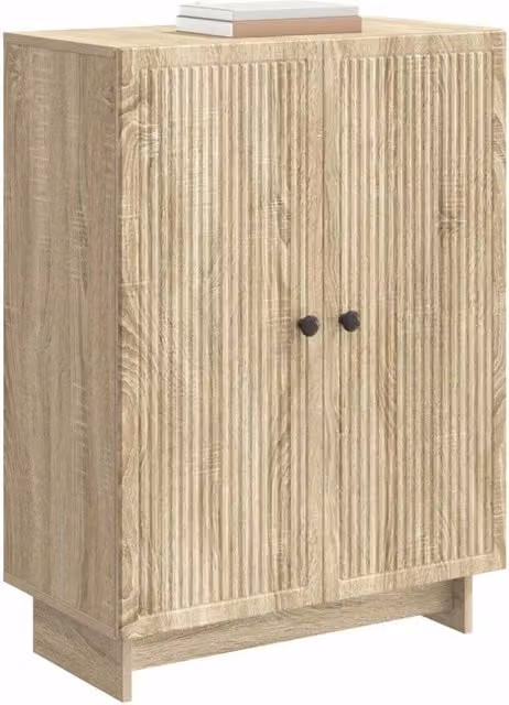 Credenza Buffet e Madia in Legno Ingegnerizzato Rovere Sonoma, L 66 cm x P 34,5 cm x H 90 cm