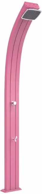 Doccia Tradizionale Spring in Alluminio con Miscelatore e Lavapiedi Arkema Design Colore Fuxia Cv-A125/4003