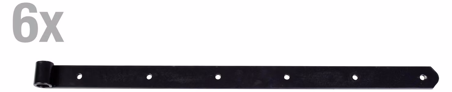 Alberts 835934 Nastro per tapparelle | nero | rotolo Ø16 mm | dimensione 600 x 35 mm | set di 6