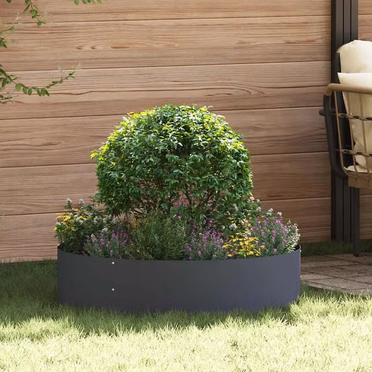 vidaXL Anello per vaso 5 pz Antracite 80 x 80 x 20 cm