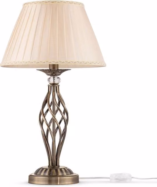 Lampada da tavolo classica Grace Maytoni ottone beige