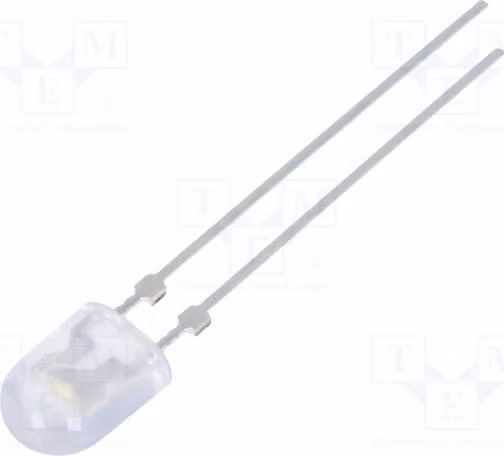 5 LED, angolo di emissione 80/40°, bianco freddo, dimensioni 5x4 mm, 3500 mcd, senza flangia, modello FYL-5464UWW1C-S2, diodi LED per montaggio superficiale (TH)