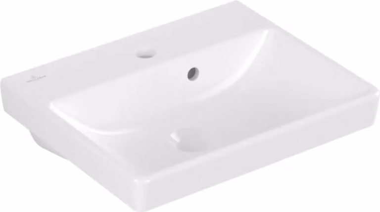Villeroy & Boch Avento lave-mains, 1 trou pour robinet, avec trop-plein, 450x370mm, 73584501, 73584501