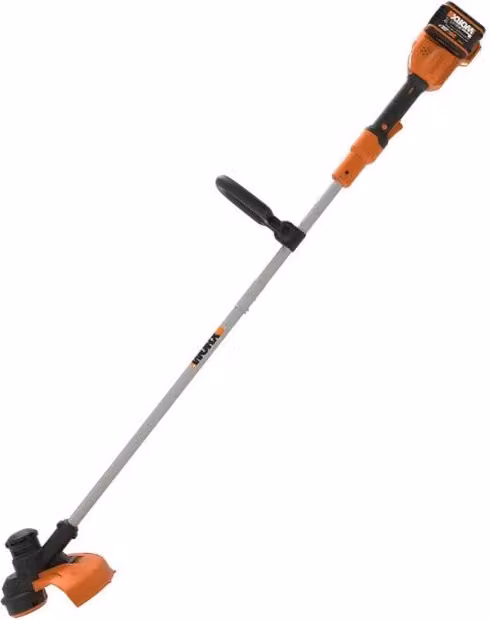 Decespugliatore a batteria Worx WG183E 40V con 2 batterie 20V 2Ah e doppio caricabatterie arancione