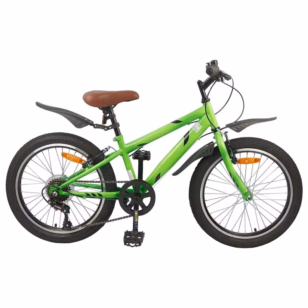 Bicicletta per bambini da 24 pollici con 6 marce, colore verde – 2