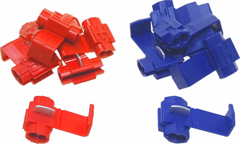 baytronic 10x connettore rapido / ladro di tensione 5x blu, 5x rosso
