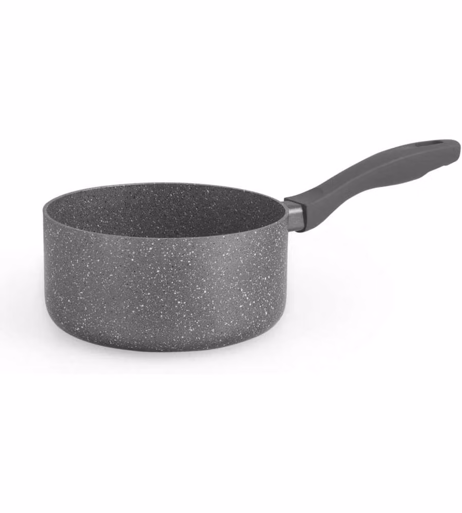 H&H Casseruola Antiaderente Stone 18 cm Induzione Grigio Lavabile