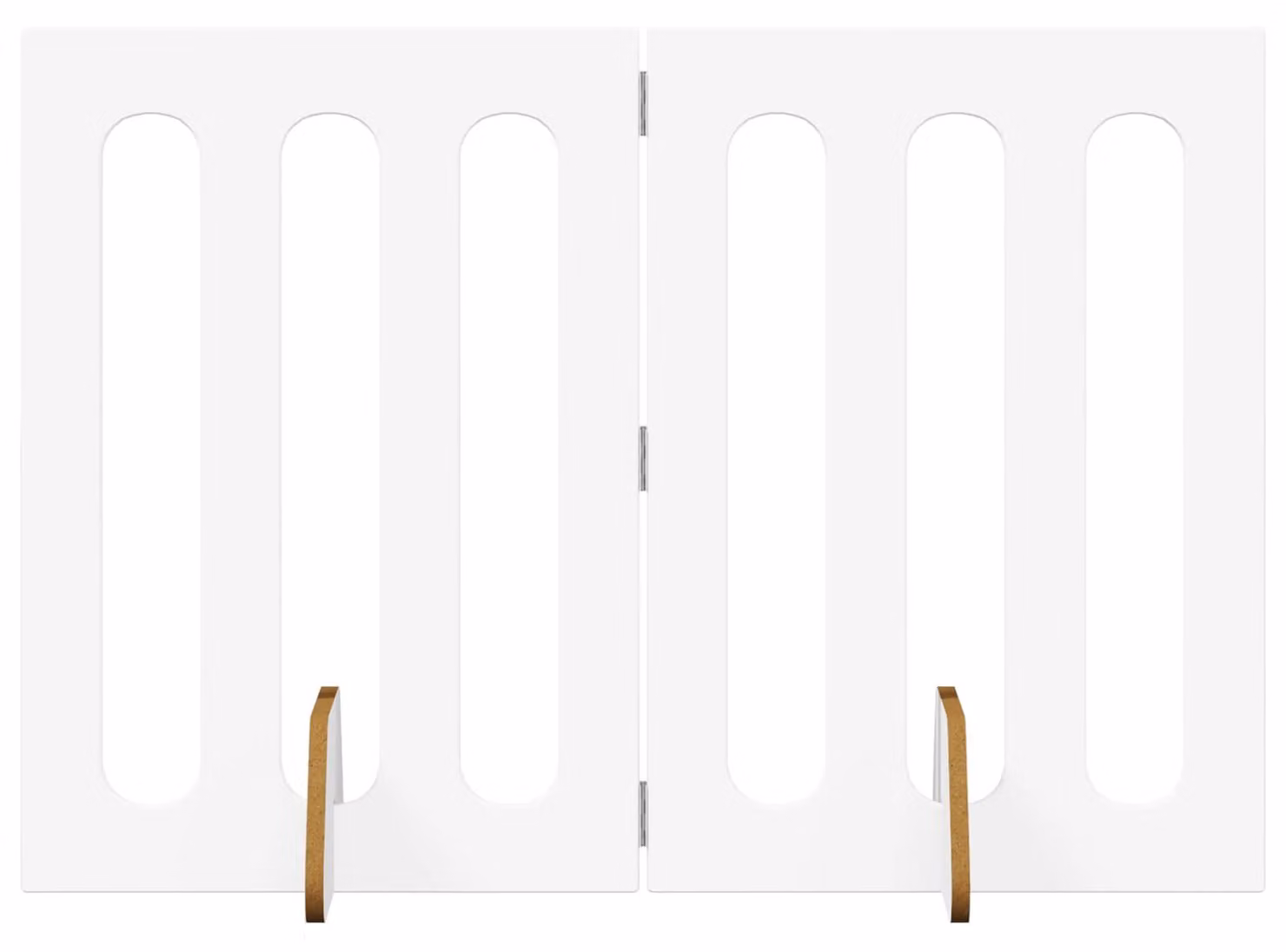 Recinto pieghevole per animali 2 pcs Bianco 100,5 x 38 x 70 cm