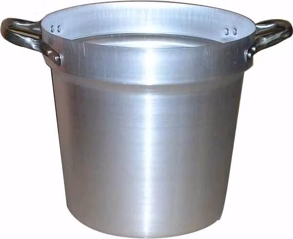 Pentolone per salse Fasa in alluminio con manici in acciaio inox, Nero e Argento, L: 60 cm, H: 37 cm
