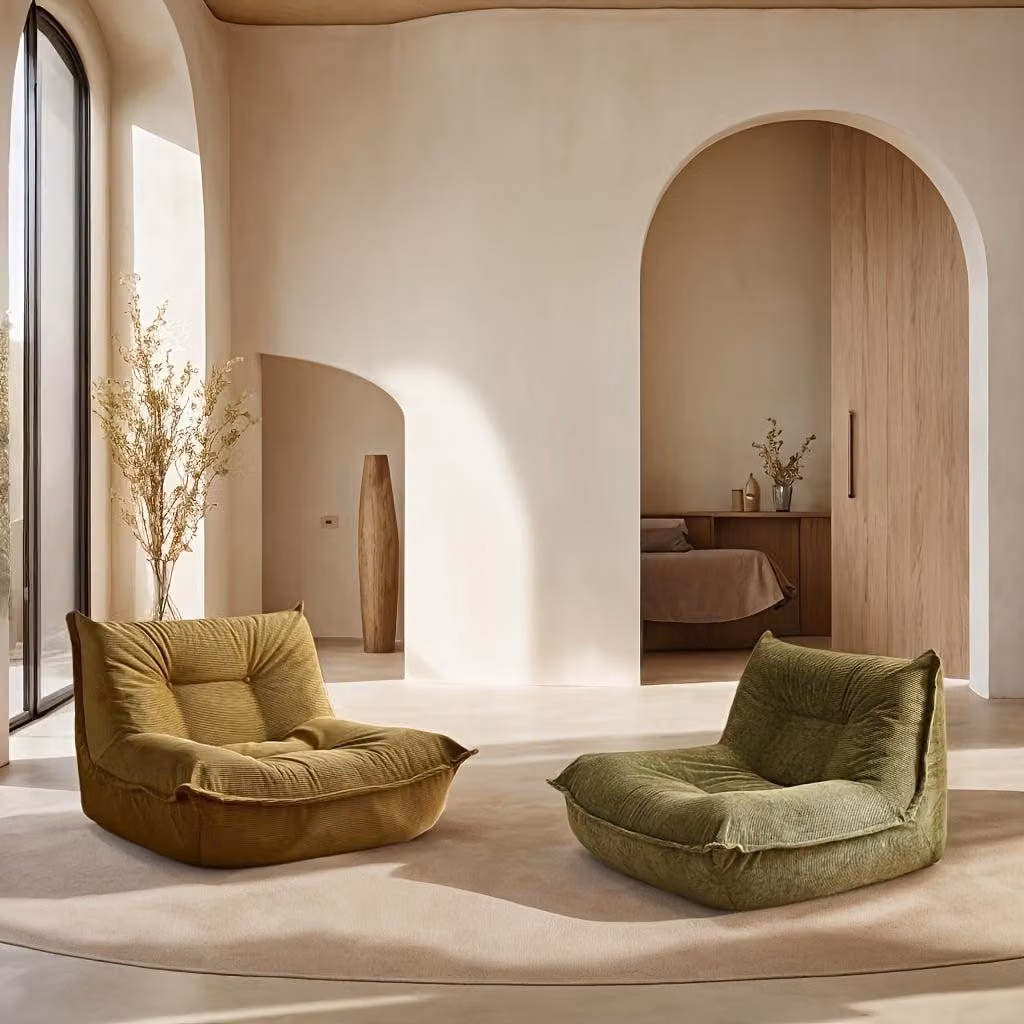 Divano Gele - Pouf - Poltrona relax - Divano letto - Divano - Imbottitura in memory foam - Tessuto in poliestere