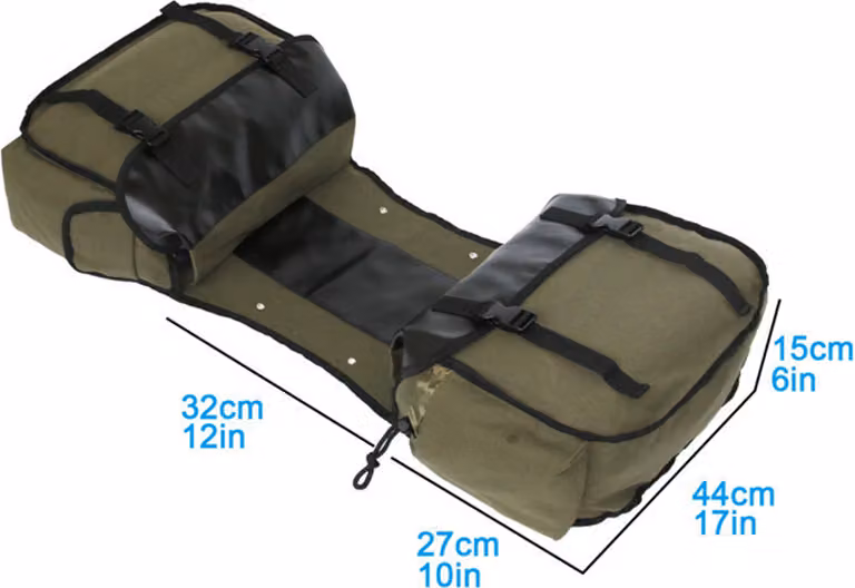 Borsa da sella per moto Grande capacità Borsa da sella per moto da equitazione da viaggio in tela impermeabile Panniers Box Side Tools Bag Pouch per moto
