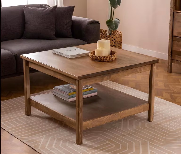 Moderner Dunkelbrauner Couchtisch Luxuriöser Sofatisch Edler Lounge-Tisch
