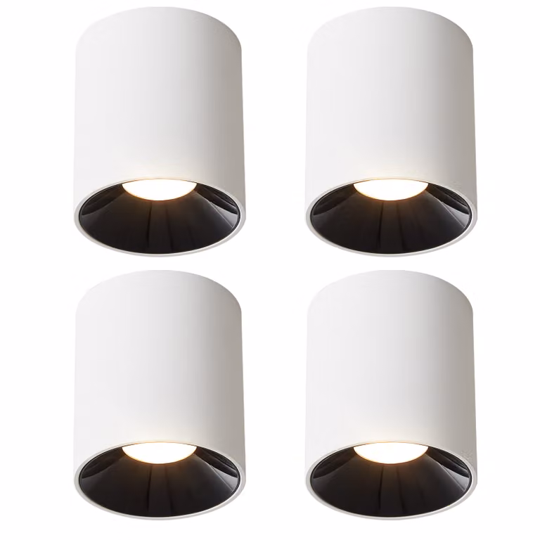 ZMH LED plafoniera 4ER plafoniera 7W spot a soffitto bianco caldo plafoniera bianca plafoniera rotonda plafoniera piccola per cucina soggiorno sala da pranzo