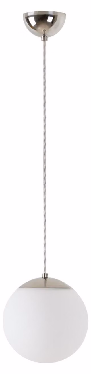 OSMONT ISI72476 ISIS S1 PM-M Lampada a sospensione in plastica, acciaio inossidabile/bianco, grado di protezione IP40, 3000 K, LED da 8 W