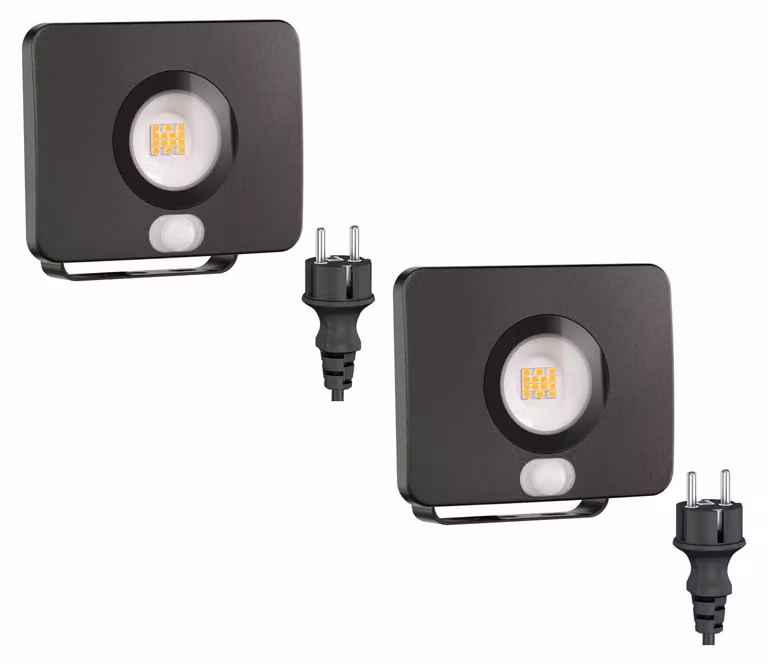 Set di 2 faretti da giardino a LED WEGA, grado di protezione IP44, 11,9W, 880 lumen, colore nero
