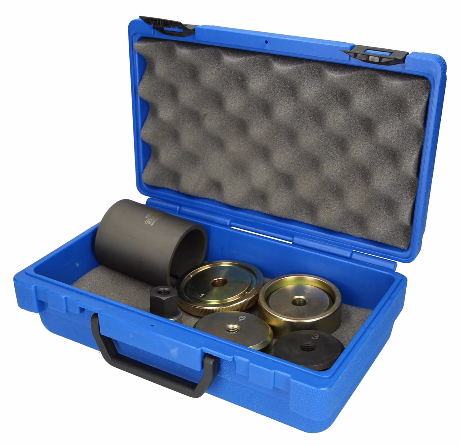 KS TOOLS Set di attrezzi per cuscinetti silenziosi per il supporto dell'assale posteriore BMW 8 pezzi - 150.9855